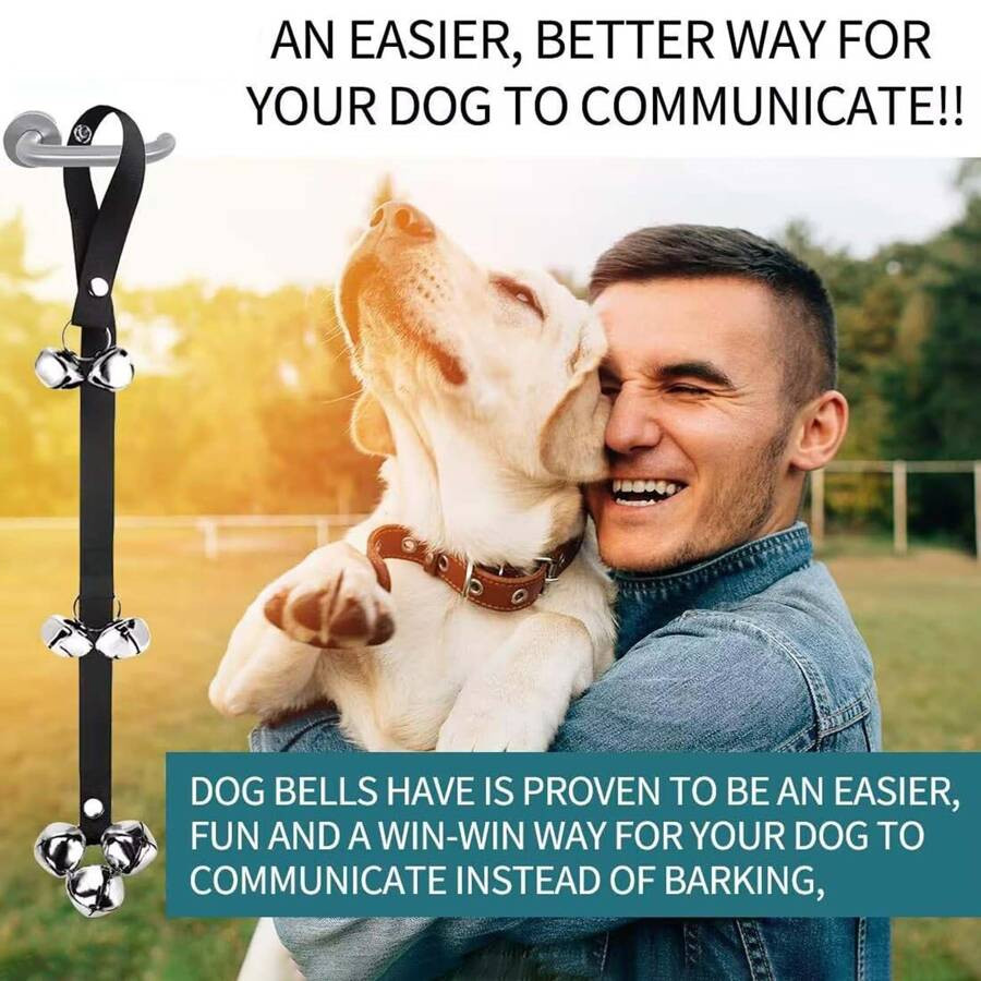 1pc Dog Door Bell, Puppy Potty Training Bell Dogs Go Out Training 7 Loud Bells