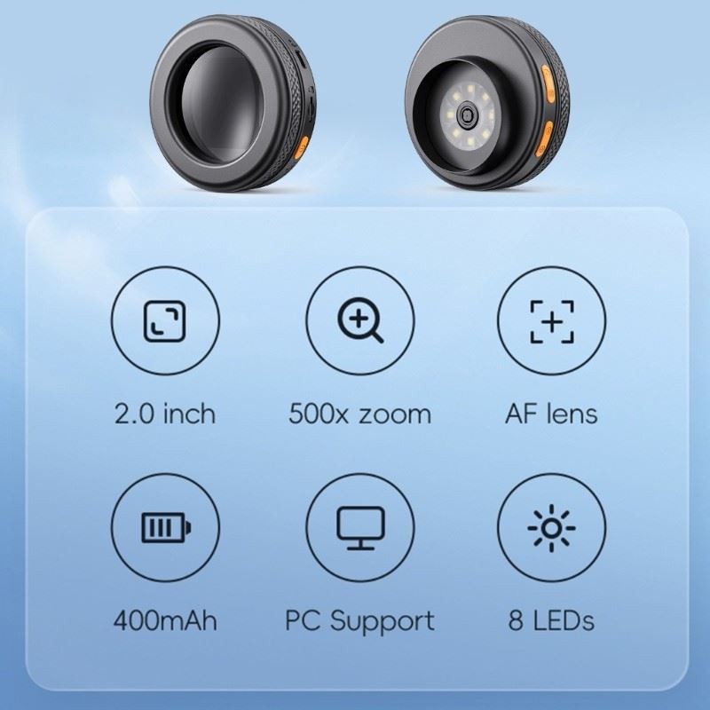 Easy carry Digital Microscope with 500X Magnification Pocket Microscope for