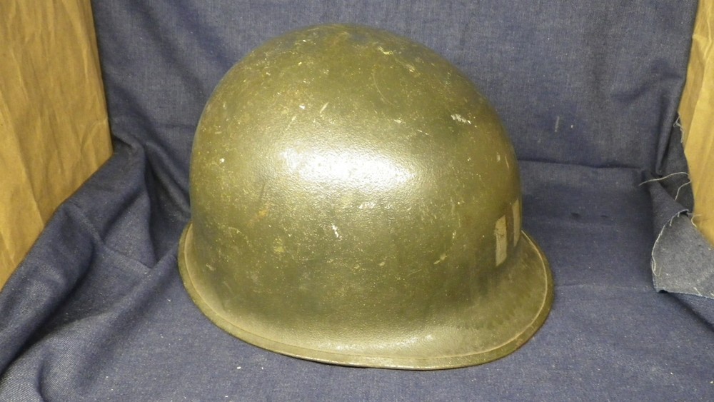 WWII M1 Helmet Front Seam