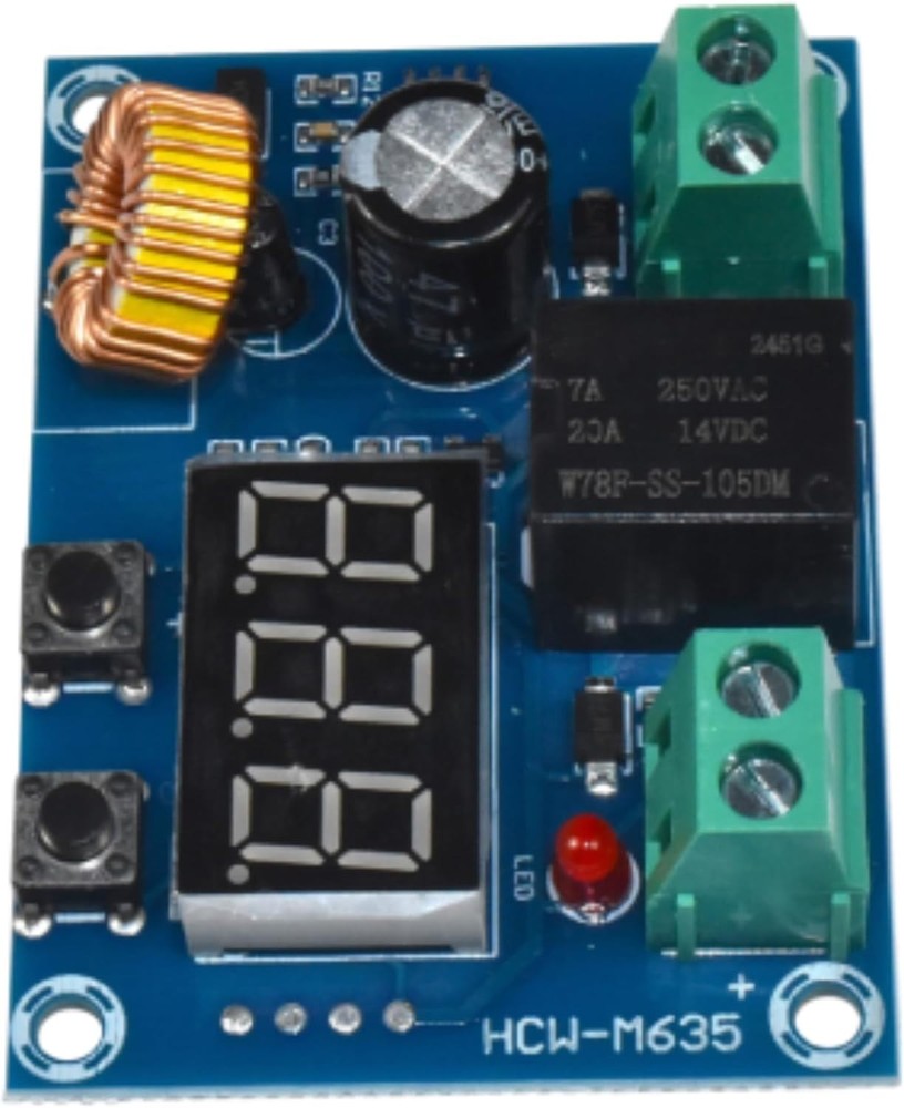 Digital Low Voltage Protector Disconnect Switch with Relay & LCD Display