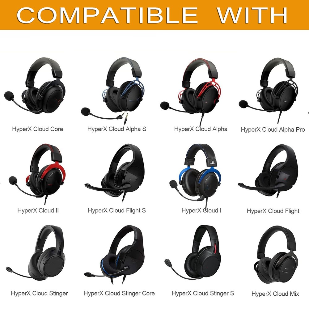 Ear Pads For HyperX Alpha S/Cloud 2/Core/Pro/Orbit S Headphone cover replacement