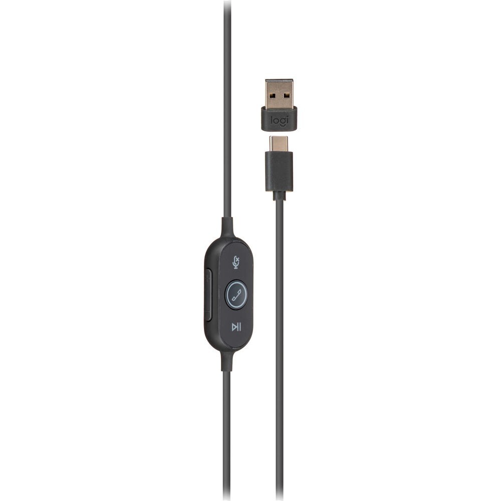 Logitech Zone Wired Noise Cancelling Headset USB-C with USB-A Adapter™