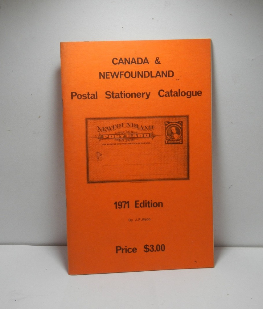Vintage Stamp Catalogue 1971  Canada & Newfoundland Postal Stationery  Reference