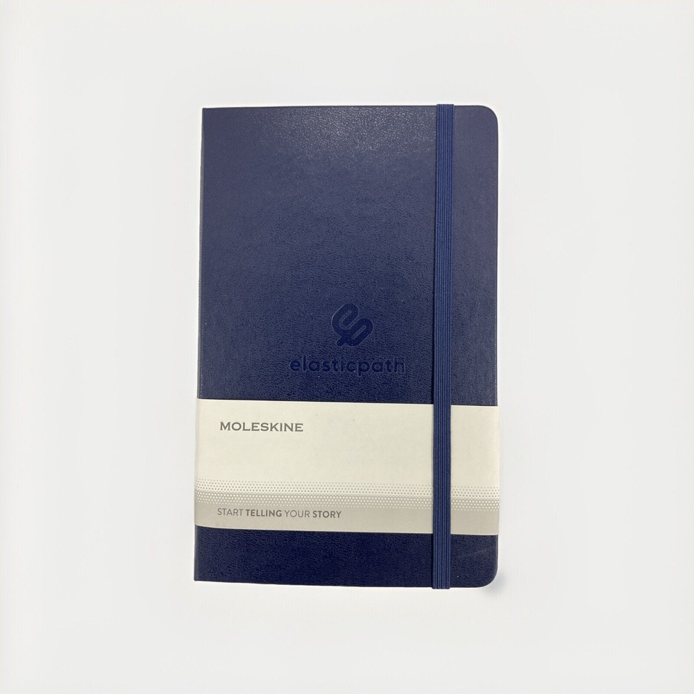 Elastic Path Moleskine Dotted Notebook Blue NEW
