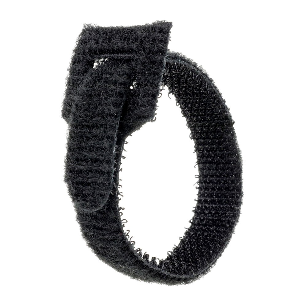 Construct Pro Hook & Loop Fastening Cable Ties, 6-inch (Black, 5 Pack)