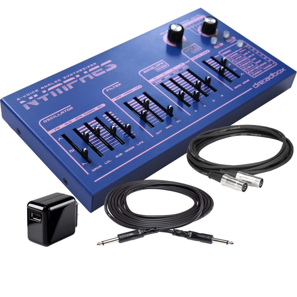 Dreadbox Nymphes Desktop Polyphonic Analog Synthesizer POWER & CABLE KIT