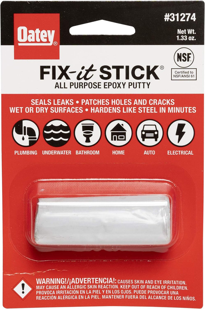 31274 Stick Fix-It Multi-Purpose Epoxy Putty, 1.33 Oz, White