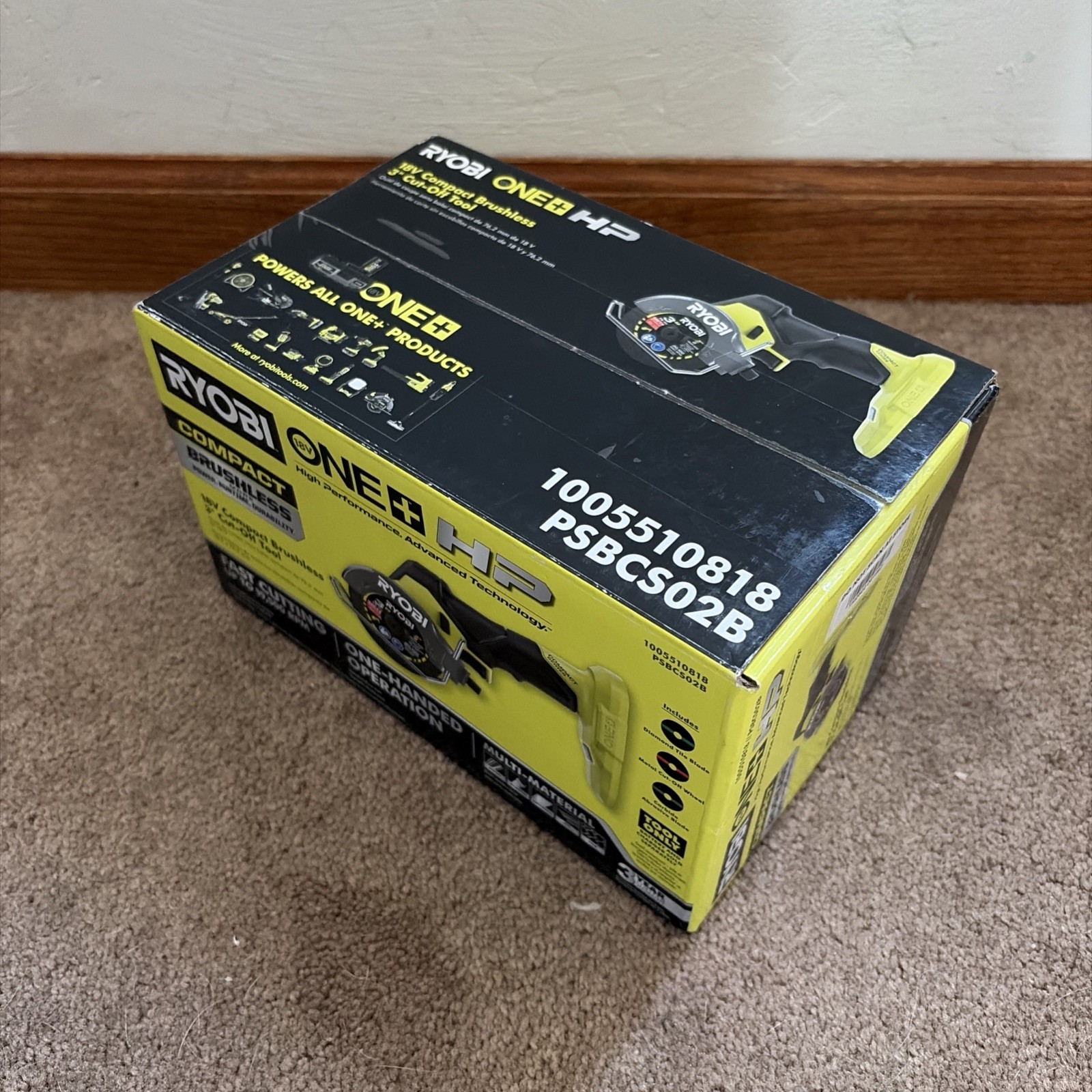 Ryobi PSBCS02B 18V Brushless Cut-Off Tool Compact Series Tool Only NEW OEM