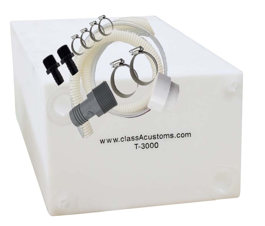 30 Gallon Fresh / Gray Water Holding Tank & Basic Plumbing Kit ~~ T-3000-BPK