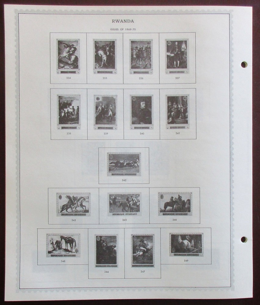 Rwanda: Clean Set of Unused Minkus Supreme Global Pages to 1970
