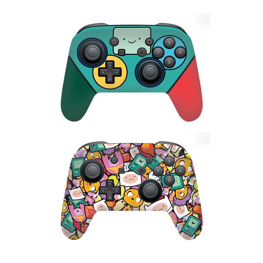 OFFICIAL ADVENTURE TIME GRAPHICS VINYL SKIN FOR NINTENDO SWITCH PRO CONTROLLER