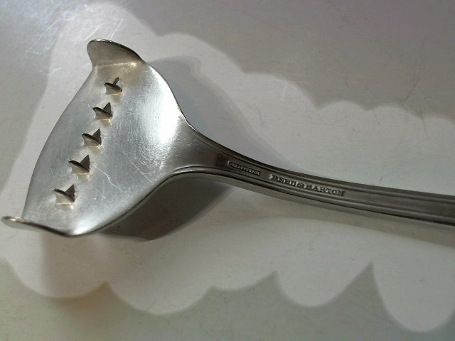 Corn Kernel Slitter Scraper Reed Barton Silverplate Pompeian 1930's RARE