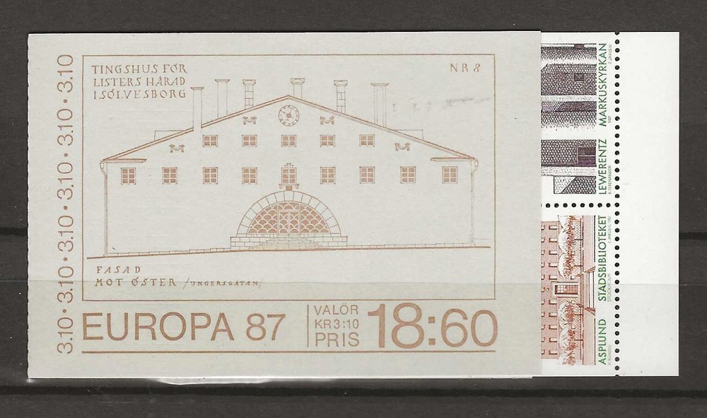 Sweden 1987 Europe Modern Architecture MNH (n049)