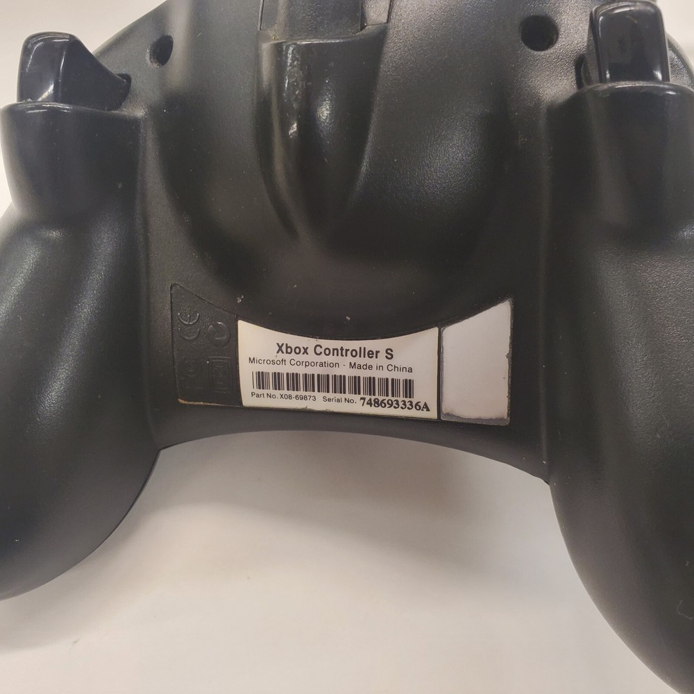"B" Original Xbox Controller S type Wired Black Official OEM With Breakaway