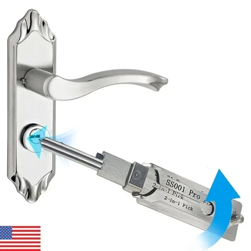 Hook And Pickup Tool Kit 2 In 1 Portable Lock Picking Set Ergonomic Handle******