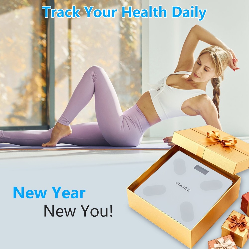Digital Smart Scale for Body Weight & Composition BMI App Sync LCD Display