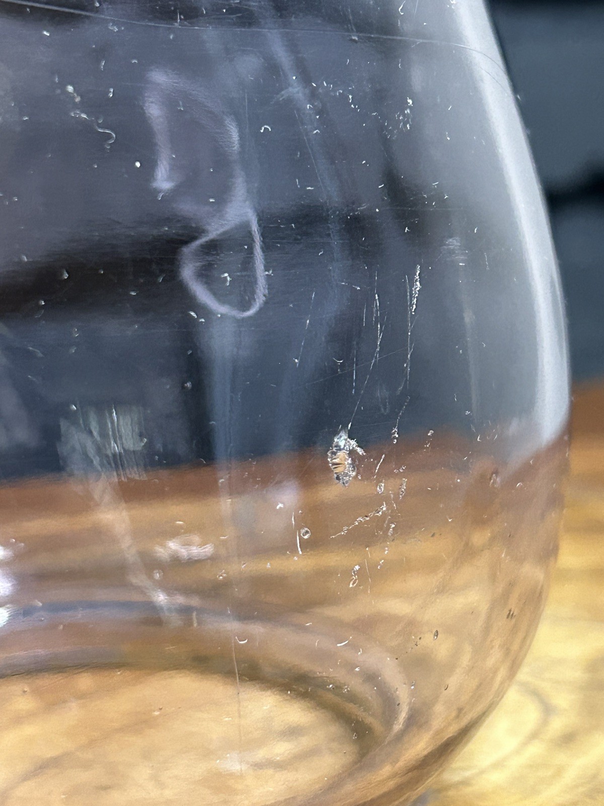 Rare Amethyst Toned Clear Embossed Norleigh Diamond 6.5” tubular lantern Globe