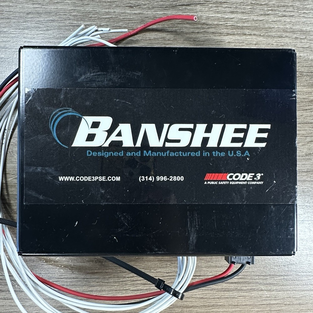 Code 3 Banshee Siren Amplifier 12V Police Emergency Unit Tested Power