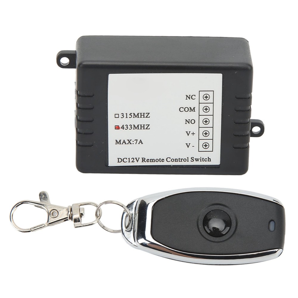 DC12V Remote Control Switch Battery Disconnect Switch Single Button 7A