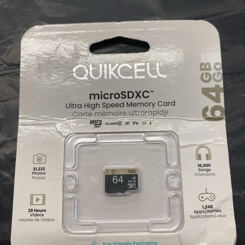 Quikcell MicroSDXC Ultra High Speed Memory Card - 64GB