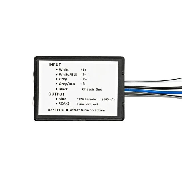 Kicker 46KISLOC2 Car Audio 2 Channel Line Output Converter w/ Remote Out Wire