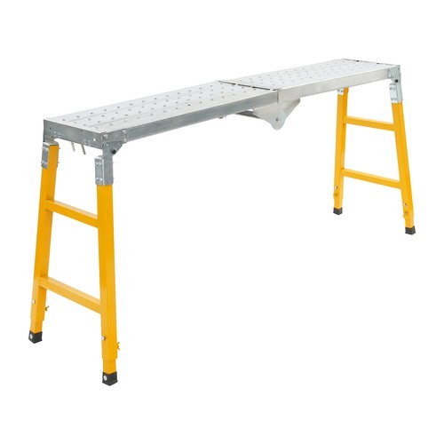 Portable Work Platform Adjustable with Folding Legs for Workshop/Garage/Office