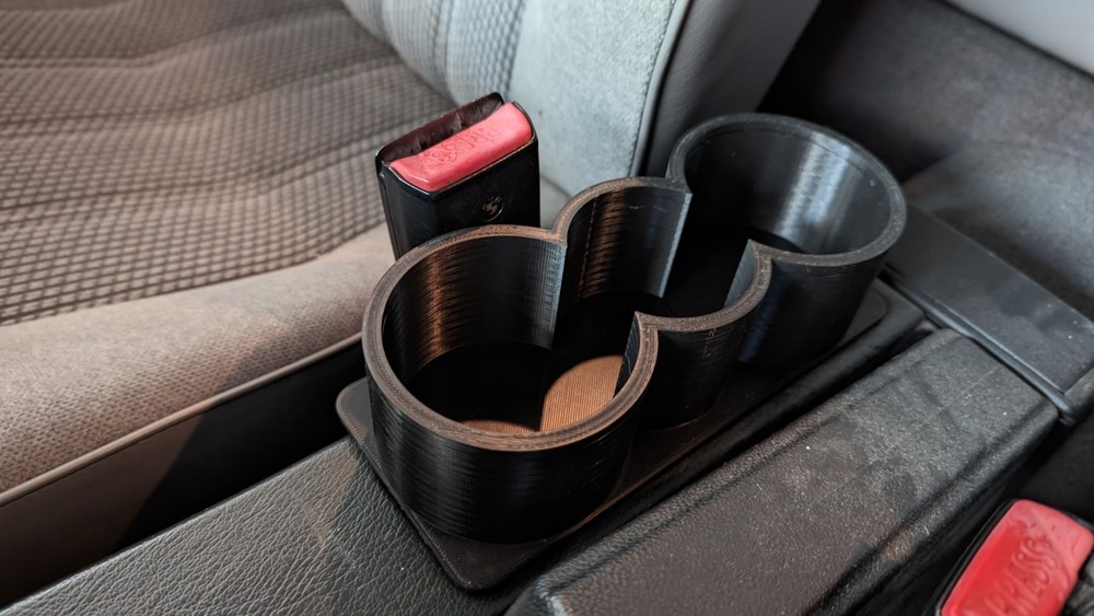 Triple Cup Holder Compatible with BMW E30 Center Console Mount