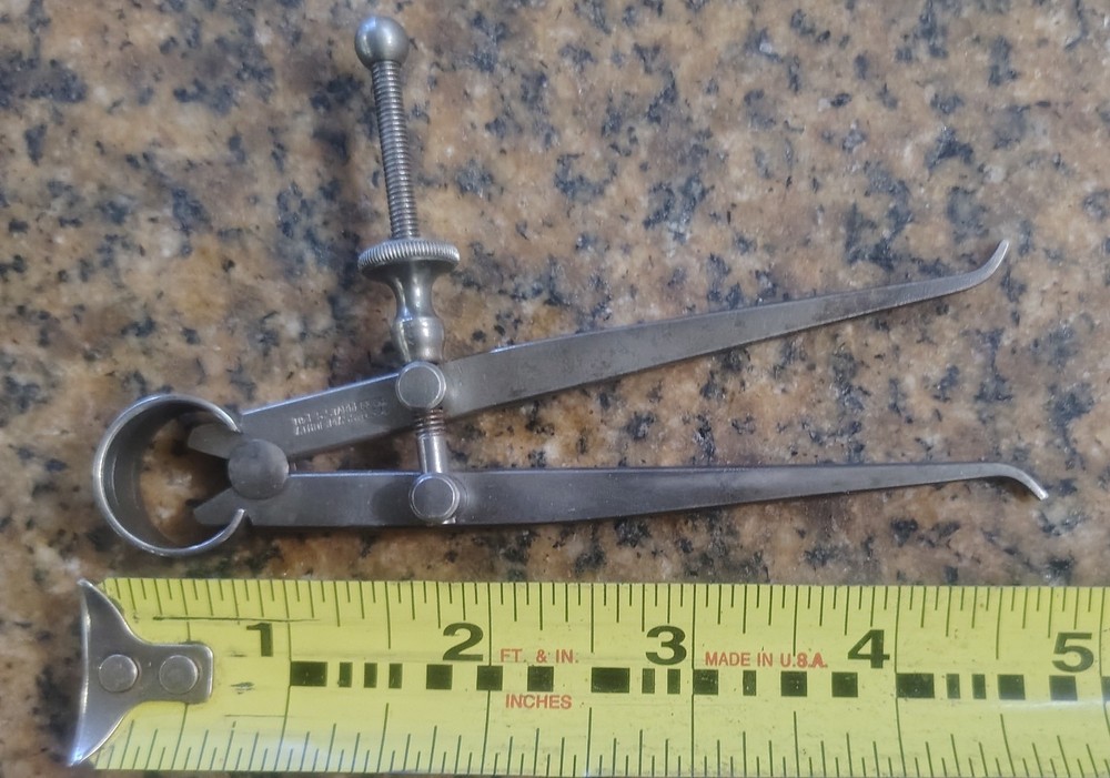 🗽 STARRETT 4" ID CALIPER MACHINIST/TOOLMAKER