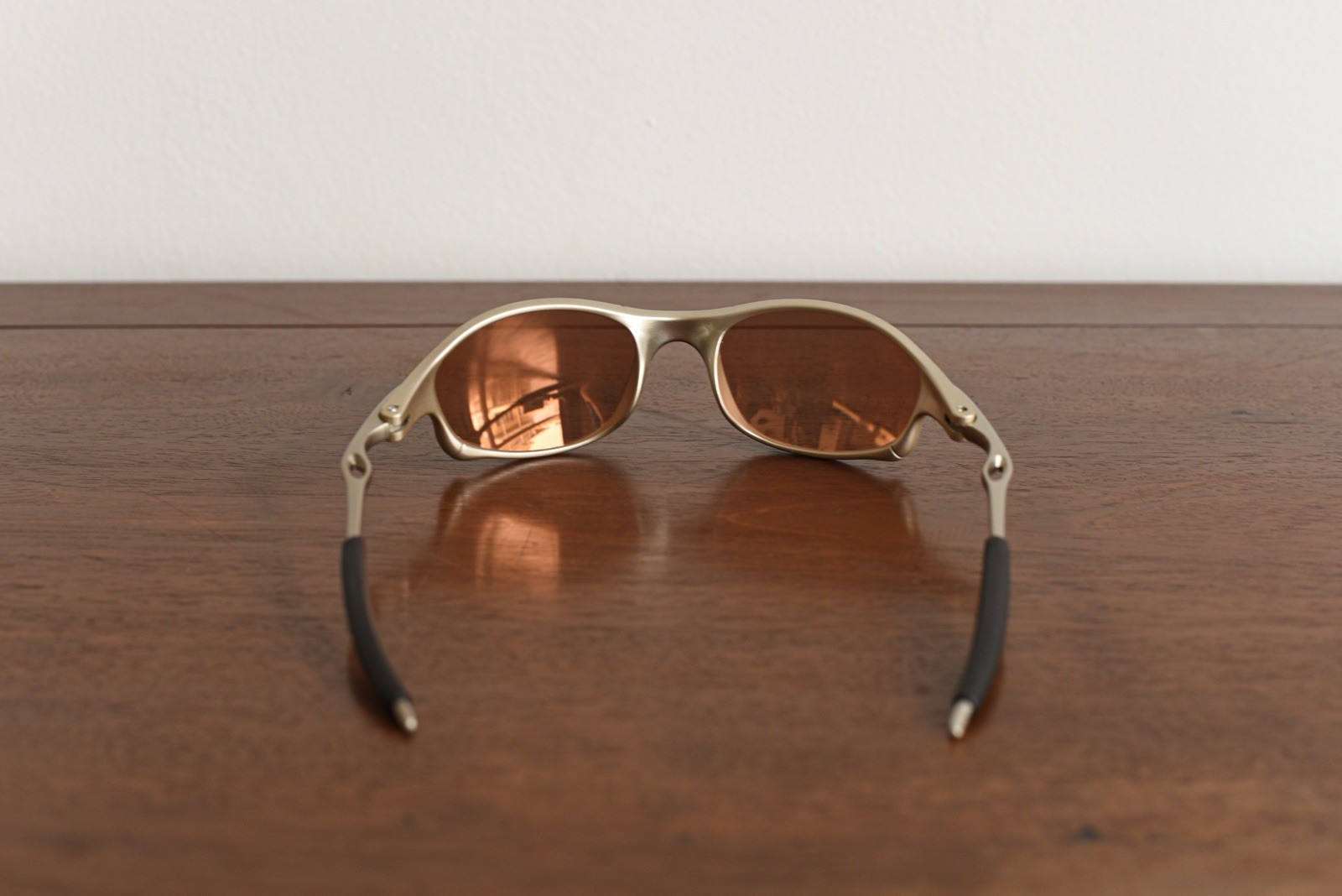 Retro Oakley-Like Juliet X-Metal Y2K Sports Sunglasses. Gold Lens. No Case