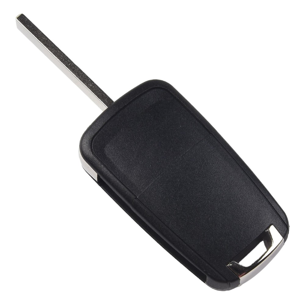 2-button Key Shell 1PC ABS Black Car Key Shell Replacement Folding Key