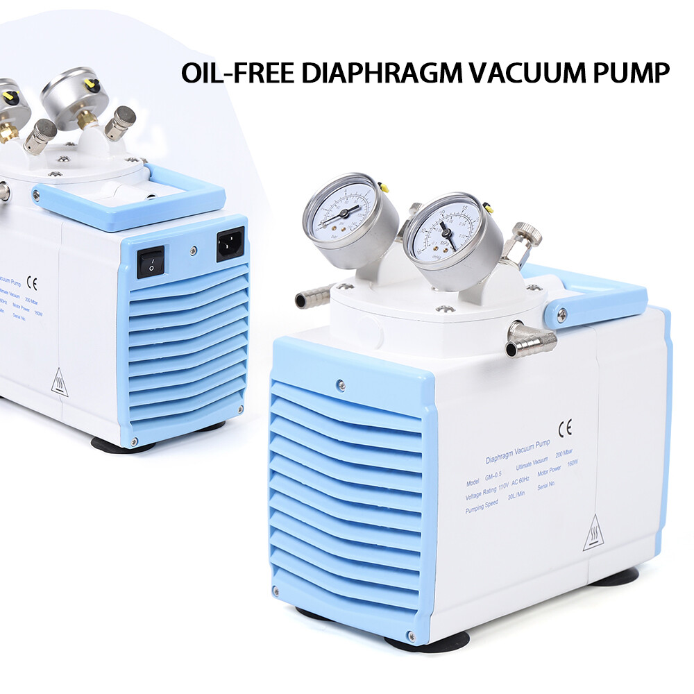 Portable Lab Oil Free Diaphragm Vacuum Pump Lab Vacuum Pump Adjustable 30L/min