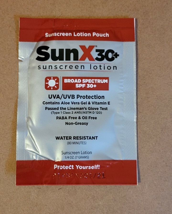 (75 Pouch) SunX SPF 30+ Broad Spectrum Sunscreen Lotion