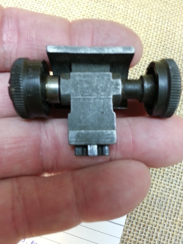 Original WW2 M1 Garand Rear Sight HRC-DRC Marked