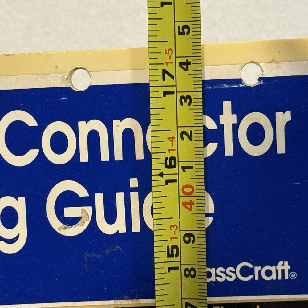 Brass Craft Gas Connector Sizing Guide Tool Board display Size Thread samples