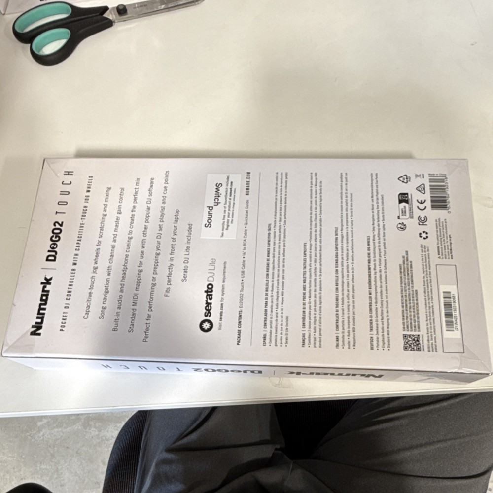 Numark DJ2GO2 Touch Portable Double Deck Controller Touch Jog Wheels Mixer