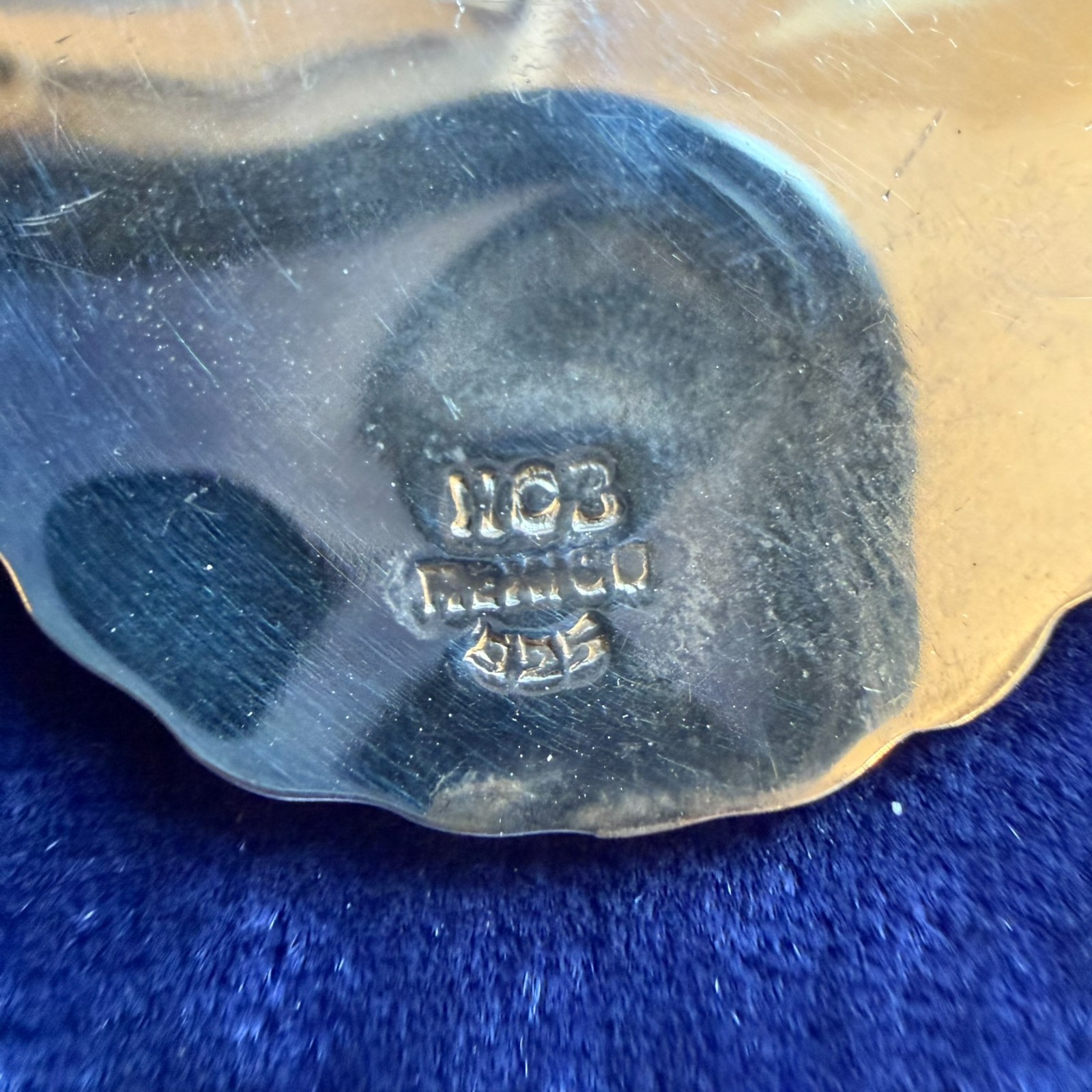 Large 43mm Blessed Virgin Mary Sterling Silver Medallion Pendant FRANCE 11.7g