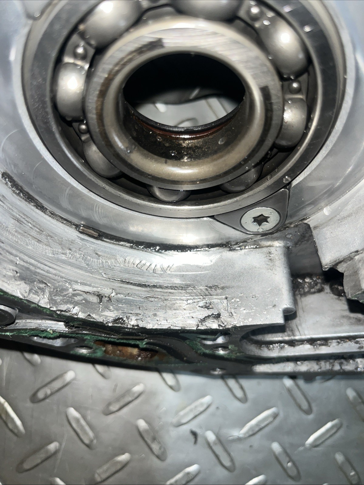 08-09 HONDA CRF250R CRF 250R OEM Left RIGHT CRANK CASE CRANKCASE Engine DAMAGED