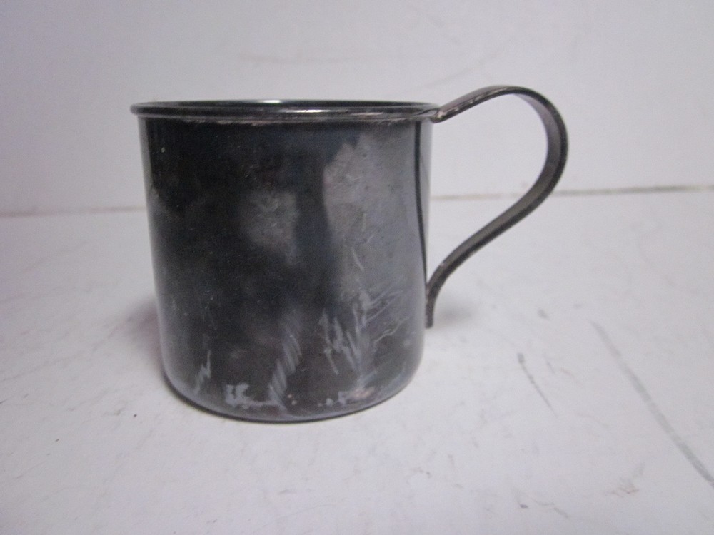 VINTAGE 1881 ROGERS SILVER OVER COPPER CHILDREN'S DRINKING CUP