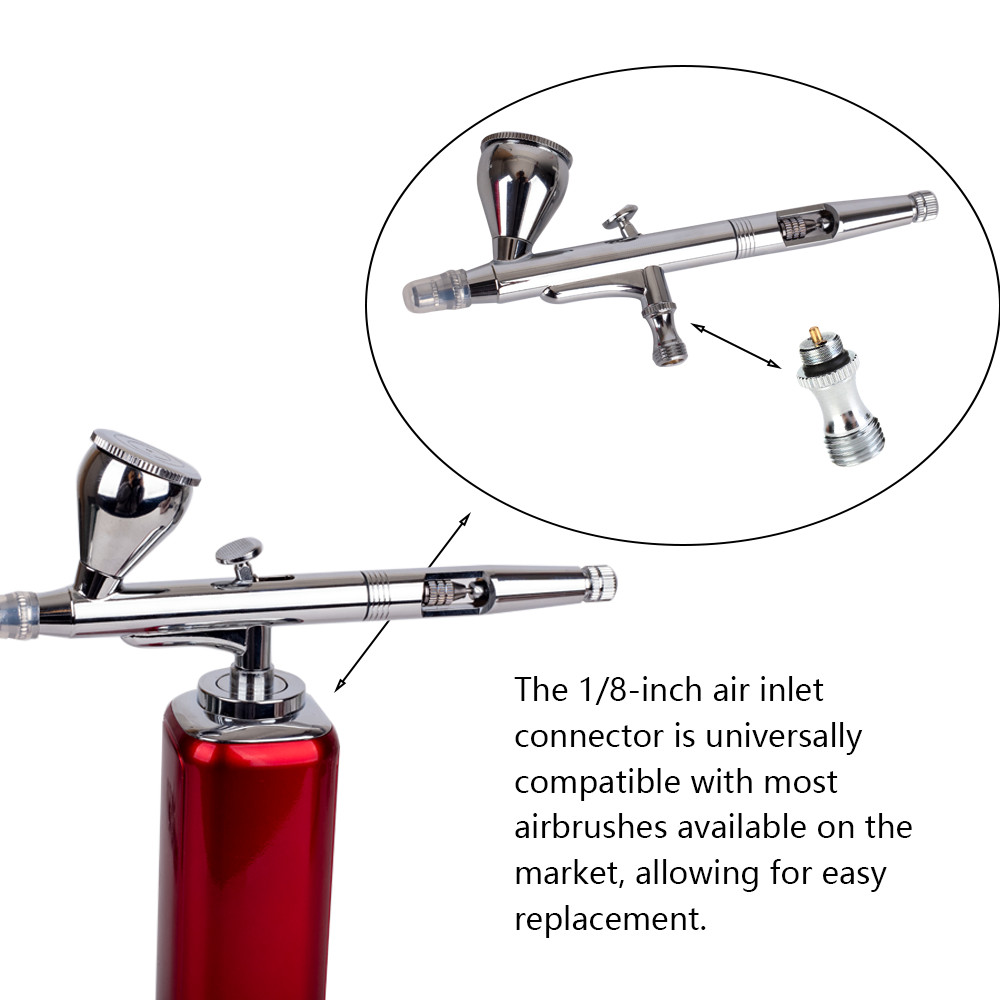 Pro Mini Airbrush Kit | Gravity-Fed Dual-Action | Complete Spray Set for Models