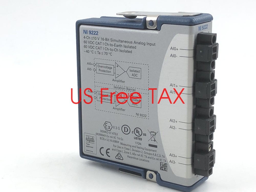 National Instruments 9222 cDAQ Analog Input Module, Simultaneous Sampling