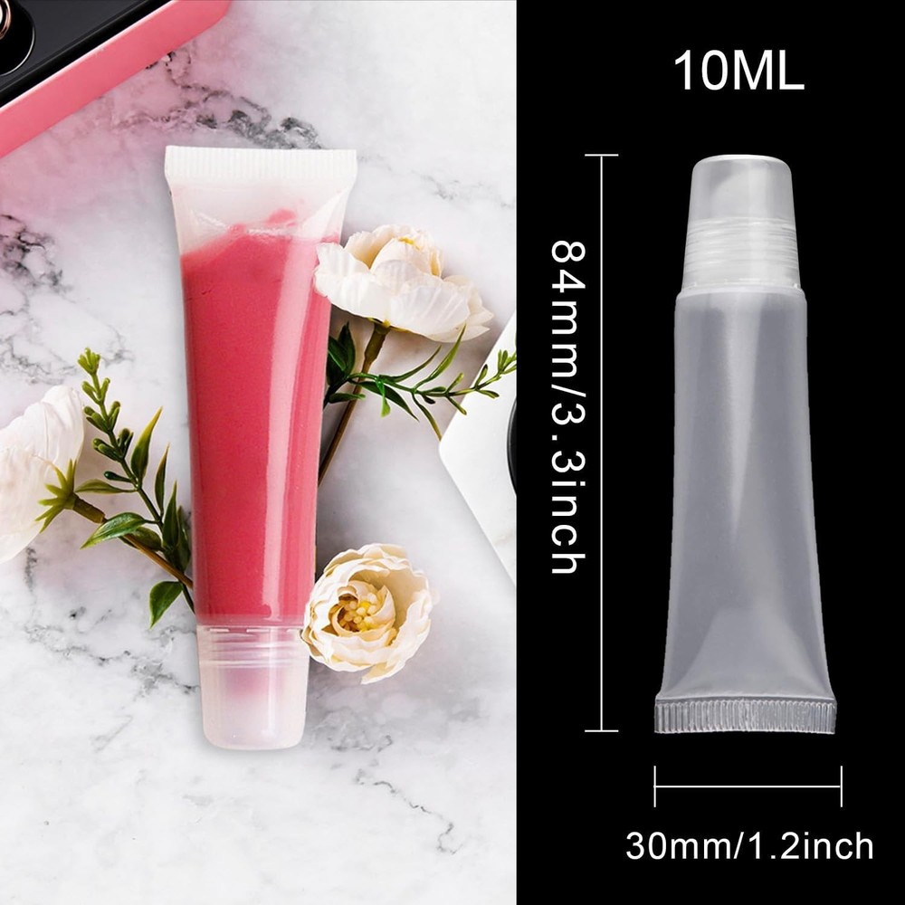 22 Packs Empty Lip Gloss Tubes Containers10ml,Travel empty bottle,Refillable ...