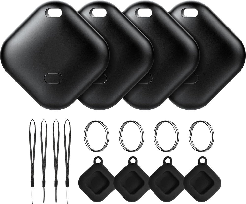 Air Tracker Tag for Android Tags-4 Pack Luggage Tracker with 4 Case Works