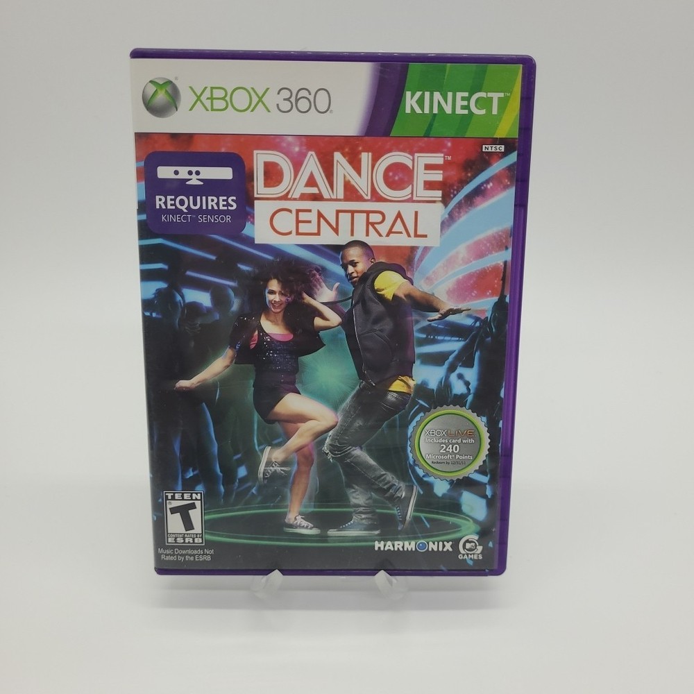 Microsoft Xbox 360 Kinect Sensor Bar Model 1414 Sensor Bar With 2 Games - Black