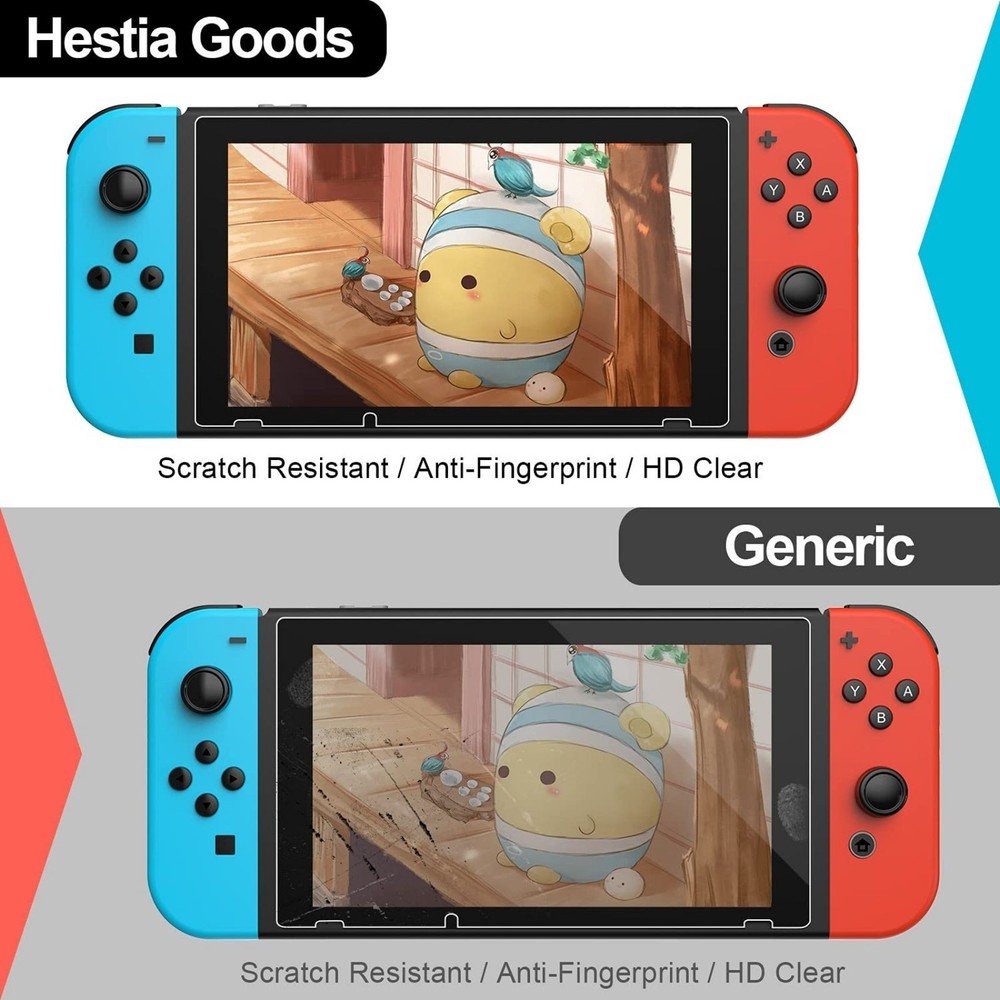 Para Nintendo Switch OLED 2021 Protector de Pantalla de Cristal templado 3Pack