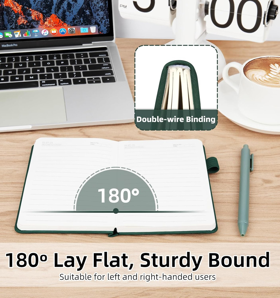3 Pack Pocket Journaling Notebooks, A6 Small Notebook Total 360 Pages Journaling