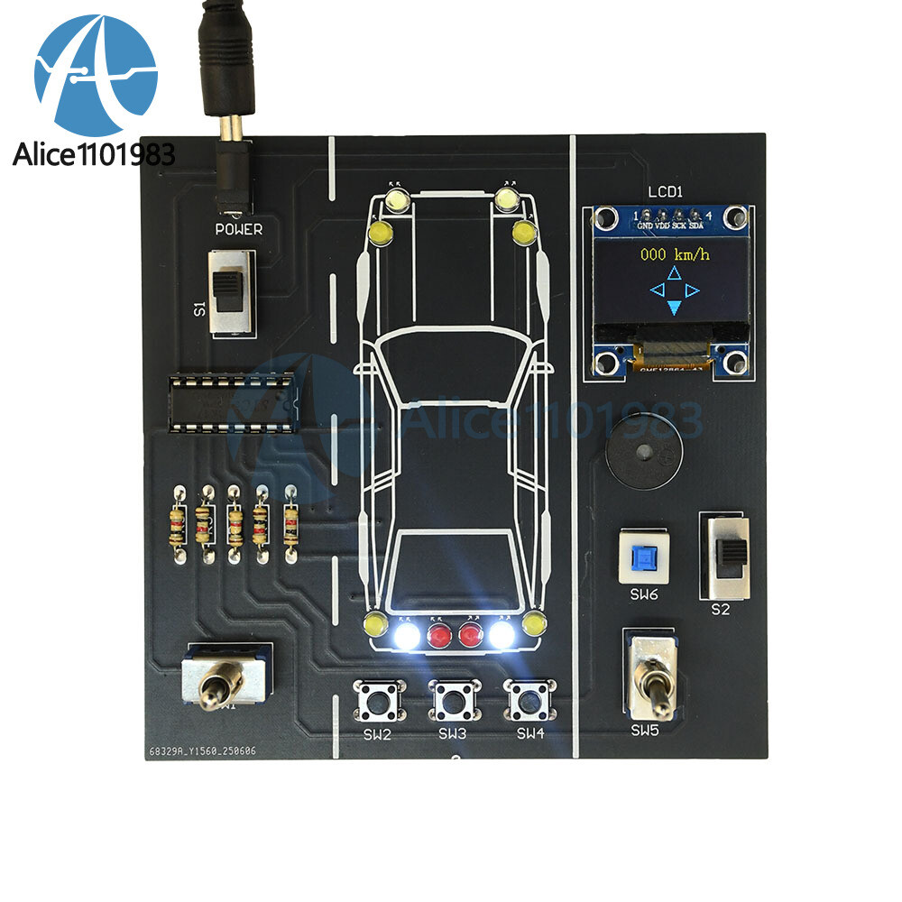 DIY Car Driving Simulation Soldering Practice Kit Electronic Kit Solder Learn