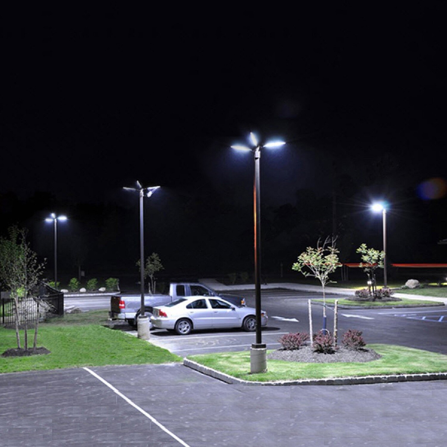 Solar Power AI-Smart 1600 Lumens Cree LED Area Parking Light