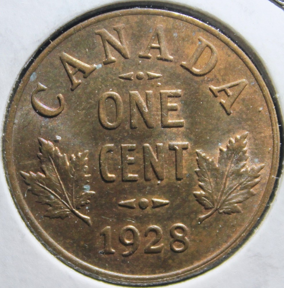1928 Canada 1 Cent — Uncirculated, Lustrous!