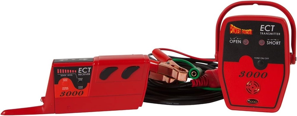 Power Probe PPECT3000B Circuit Tracer & Electronic Tester - Red, Compact Design