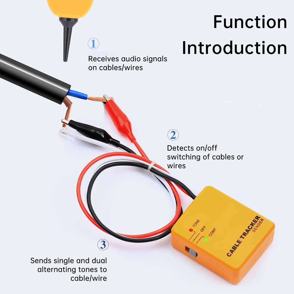 Network Line Finder Cable Tracker Tester Sender Wire Tracker Cable on-off Check
